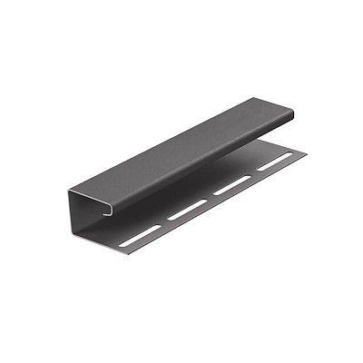 J-профиль (3,05) Графит Дёке (66 шт./уп.) фото Центр Металлокровли