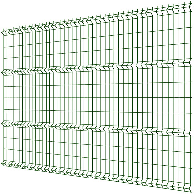 Панель MEDIUM 2,43х2,50м RAL6005 Зеленый Мох сварная 3Д сетка гиттер