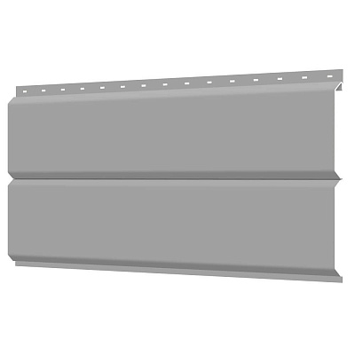 Сайдинг металлический ЕВРО-БРУС под брус RAL9006 Серебро фото Центр Металлокровли