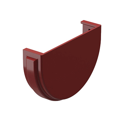 Заглушка желоба водостока Дёке Premium RAL RR29 Гранат