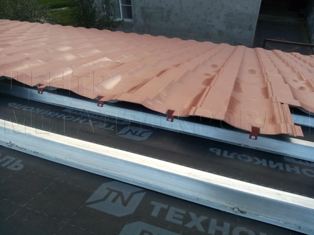 Металлочерепица Геркулес 8004 терракотовый Стальной Бархат от Центра Металлокровли в Петропавловске-Камчатском