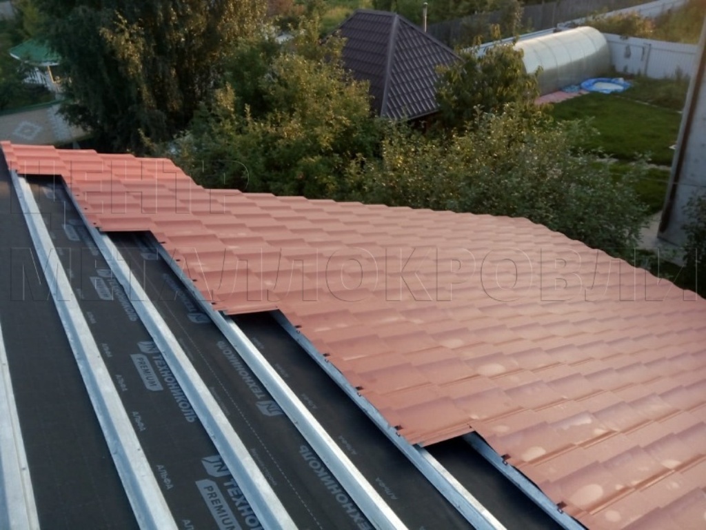 Металлочерепица Геркулес 8004 терракотовый Стальной Бархат от Центра Металлокровли в Петропавловске-Камчатском