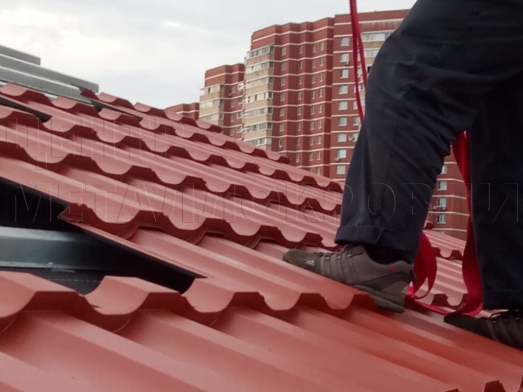 Металлочерепица Геркулес 8004 терракотовый Стальной Бархат от Центра Металлокровли в Петропавловске-Камчатском