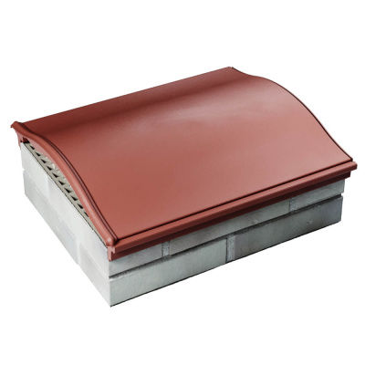 Парапет Zking Monblan Красный 385х510х100мм посадка на 1.5 кирпича (355,385мм) фото 4