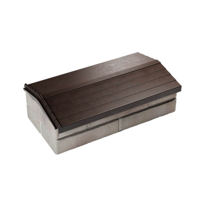 Парапет ZKING BONA ХАЙ-ТЕК 290х510х60мм Коричневый с посадкой на 1 кирпич 200-225-255мм фото 1